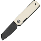 Civivi Kukei Linerlock Ivory G10 Folding Nitro-V Pocket Knife w/ Sheath 250363
