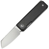 Civivi Kukei Linerlock Carbon Fiber & G10 Folding Nitro-V Pocket Knife w/ Sheath 250364