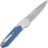 Civivi Brr15 Light Linerlock White & Blue G10 Folding Nitro-V Pocket Knife 250631
