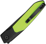 Civivi Brr15 Light Linerlock Black & Neon Green G10 Folding Nitro-V Pocket Knife 250632