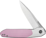 Civivi Brr15 Light Linerlock White & Powder Pink G10 Folding Nitro-V Pocket Knife 250633