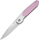 Civivi Brr15 Light Linerlock White & Powder Pink G10 Folding Nitro-V Pocket Knife 250633