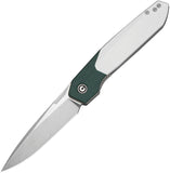 Civivi Brr15 Light Linerlock Teal Green & White G10 Folding Nitro-V Pocket Knife 250634