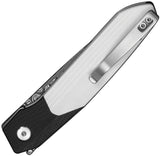 Civivi Brr15 Light Linerlock White & Black G10 Folding Damascus Pocket Knife 25063DS1