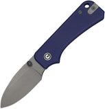 Civivi Baby Banter Slip Joint Blue G10 Folding Nitro-V Pocket Knife 25066A1