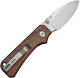 Civivi Baby Banter Slip Joint Guibourtia Wood Folding Nitro-V Pocket Knife 25066A2