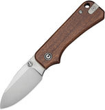Civivi Baby Banter Slip Joint Guibourtia Wood Folding Nitro-V Pocket Knife 25066A2