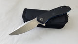 Civivi Baklash Black G10 Folding Knife Satin Blade by We Knife Co 801c