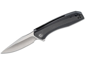 Civivi Baklash Linerlock Black G10/Carbon Fiber Folding 9Cr18MoV Knife 801D
