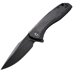 Civivi Baklash Black G10/Carbon Fiber Folding 9Cr18MoV Steel Pocket Knife 801I - Holiday Sale