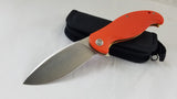 Civivi Naja Linerlock Orange G10 Folding Knife Satin Blade by We Knife Co 802a