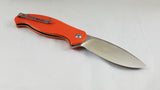 Civivi Naja Linerlock Orange G10 Folding Knife Satin Blade by We Knife Co 802a