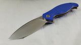 Civivi Naja Linerlock Blue G10 Folding Knife Satin Blade by We Knife Co 802b