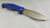 Civivi Naja Linerlock Blue G10 Folding Knife Satin Blade by We Knife Co 802b