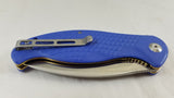 Civivi Naja Linerlock Blue G10 Folding Knife Satin Blade by We Knife Co 802b