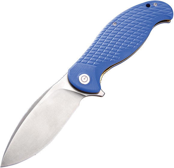 Civivi Naja Linerlock Blue G10 Folding Knife Satin Blade by We Knife Co 802b