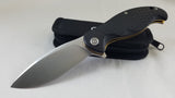 Civivi Naja Linerlock Black G10 Folding Knife Satin Blade by We Knife Co 802c