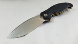 Civivi Naja Linerlock Black G10 Folding Knife Satin Blade by We Knife Co 802c