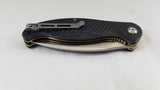 Civivi Naja Linerlock Black G10 Folding Knife Satin Blade by We Knife Co 802c