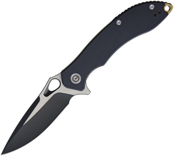 Civivi Aquila Linerlock Black G10 Folding Knife 2-Tone VG10 by We Knife Co 805E