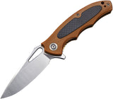 Civivi Shard Linerlock Brown G10 Folding Knife 806b