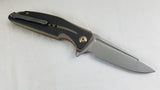 Civivi Statera Linerlock Brown Carbon Fiber Folding Knife 901A