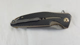 Civivi Statera Linerlock Brown Carbon Fiber Folding Knife 901A