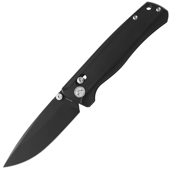 CMB Made Knives Braveman Axis Lock Black Titanium Folding S35VN Pocket Knife 17B