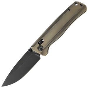 CMB Made Knives Braveman Axis Lock Bronze Titanium Folding S35VN Pocket Knife 17C