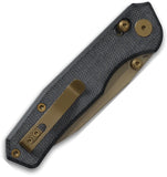 CMB Made Knives Explorer V2 Axis Lock Black Micarta Folding 14C28N Pocket Knife B22A