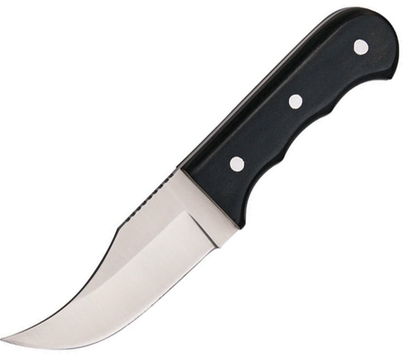 Rite Edge Short Skinner Black Pakkawood Stainless Fixed Blade Knife 211187