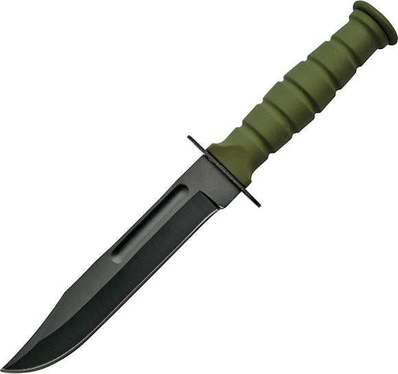 Rite Edge Survival OD  Green Sawback Stainless Fixed Blade Knife 211360GN