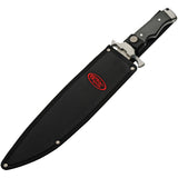 Rite Edge Toothpick Black Wood Stainless Steel Fixed Blade Bowie 211554