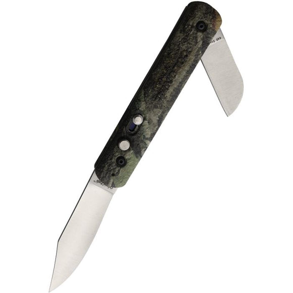 Colonial Automatic Law Enforcement Knife Button Lock Camo GFN Stainless Blade 725