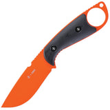 CRKT Altai Black GFN Orange 14C28N Drop Pt Fixed Blade Knife w/ Sheath 2062