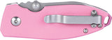 CRKT Squid Button Lock Rose Quartz Pink G10 Folding 14C28N Steel Pocket Knife 2474P