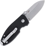 CRKT Squid Button Lock Black G10 Folding D2 Steel Pocket Knife 2474