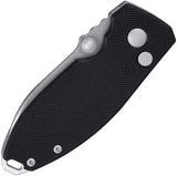 CRKT Squid Button Lock Black G10 Folding D2 Steel Pocket Knife 2474