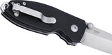 CRKT Squid Button Lock Black G10 Folding D2 Steel Pocket Knife 2474