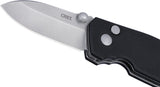 CRKT Squid Button Lock Black G10 Folding D2 Steel Pocket Knife 2474