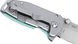 CRKT Squid Compact Framelock Blue G10 & Stainless Folding D2 Steel Pocket Knife 2485B