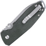 CRKT Squid XM Button Lock Green Micarta Folding D2 Steel Pocket Knife 2495GR