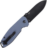 CRKT Squid XM Button Lock Blue-Gray G10 Folding D2 Steel Pocket Knife 2495G