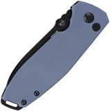 CRKT Squid XM Button Lock Blue-Gray G10 Folding D2 Steel Pocket Knife 2495G