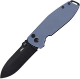 CRKT Squid XM Button Lock Blue-Gray G10 Folding D2 Steel Pocket Knife 2495G