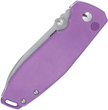 CRKT Squid XM Button Lock Purple G10 Folding 14C28N Steel Pocket Knife 2495P