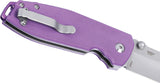 CRKT Squid XM Button Lock Purple G10 Folding 14C28N Steel Pocket Knife 2495P