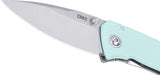 CRKT Tuna Compact Framelock Aqua Blue G10 & Stainless Folding 14C28N Pocket Knife 2522B