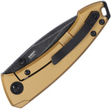 CRKT Tuna Compact Framelock Topaz Bronze Titanium Folding S35VN Pocket Knife 2524