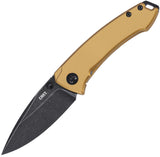 CRKT Tuna Compact Framelock Topaz Bronze Titanium Folding S35VN Pocket Knife 2524